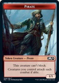 Pirate // Weird Double-sided Token [Core Set 2021 Tokens] | Eastridge Sports Cards & Games