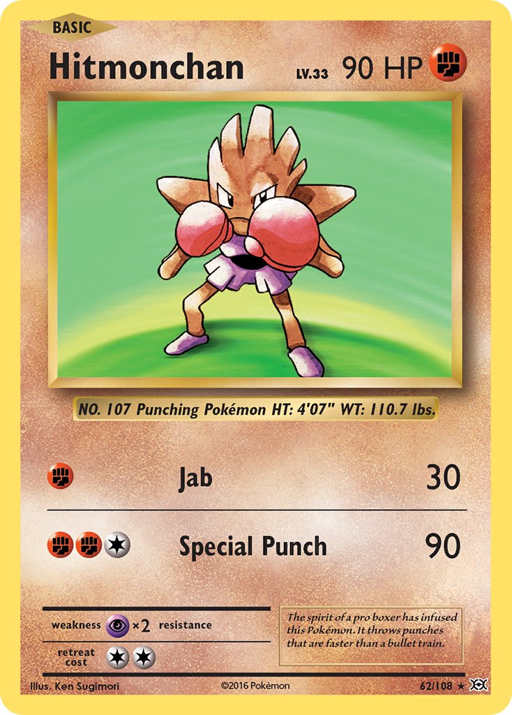 Hitmonchan (62/108) (Theme Deck Exclusive) [XY: Evolutions] | Eastridge Sports Cards & Games