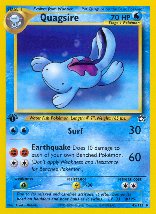 Quagsire (45/111) [Neo Genesis 1st Edition] | Eastridge Sports Cards & Games