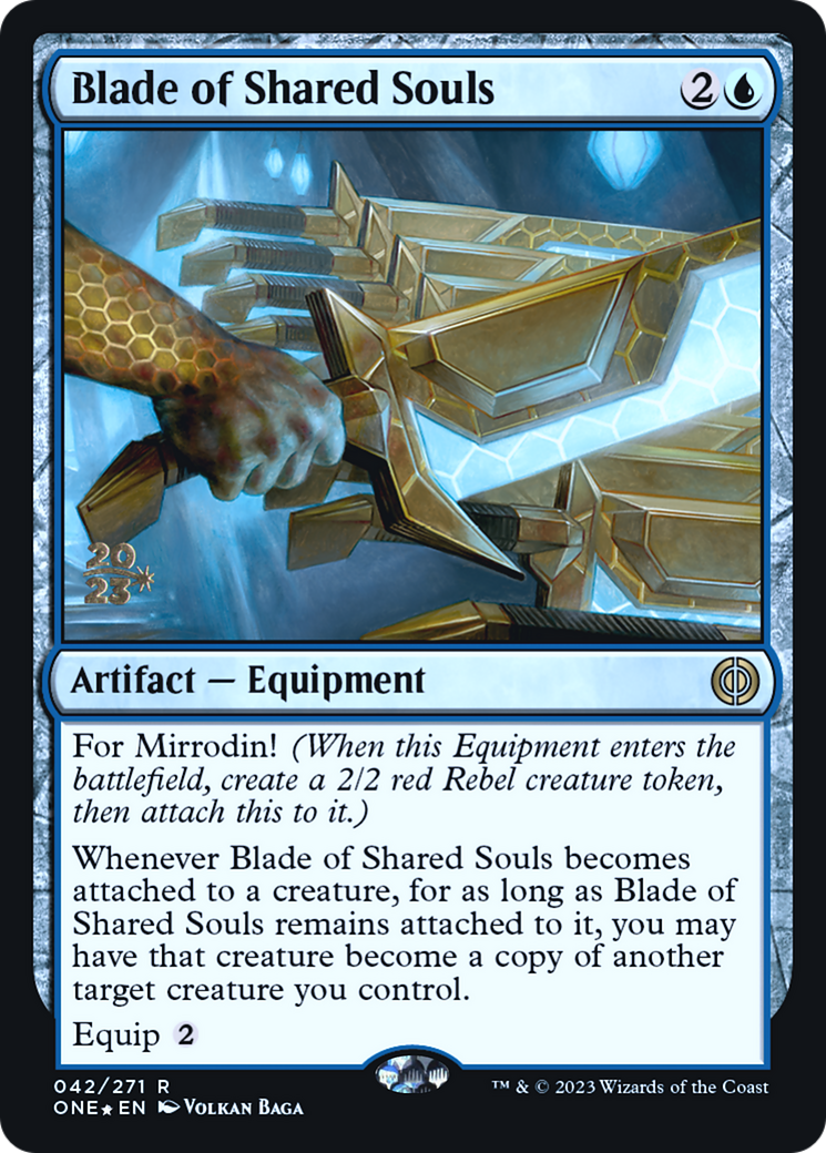 Blade of Shared Souls [Phyrexia: All Will Be One Prerelease Promos] | Eastridge Sports Cards & Games