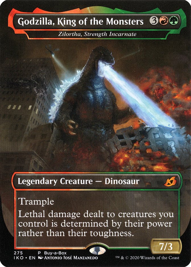 Zilortha, Strength Incarnate - Godzilla, King of the Monsters (Buy-A-Box) [Ikoria: Lair of Behemoths Promos] | Eastridge Sports Cards & Games