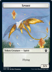 Spirit (003) // Thopter Double-sided Token [Innistrad: Crimson Vow Commander Tokens] | Eastridge Sports Cards & Games