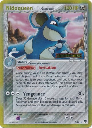 Nidoqueen (7/101) (Delta Species) (Stamped) [EX: Dragon Frontiers] | Eastridge Sports Cards & Games