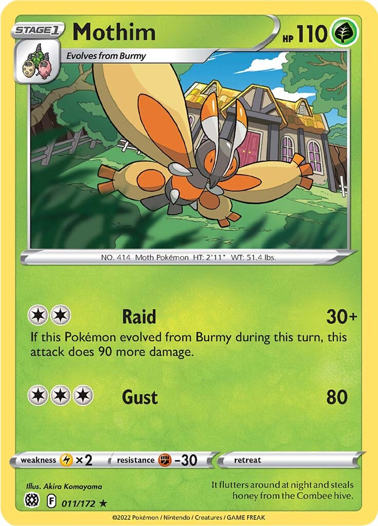 Mothim (011/172) [Sword & Shield: Brilliant Stars] | Eastridge Sports Cards & Games