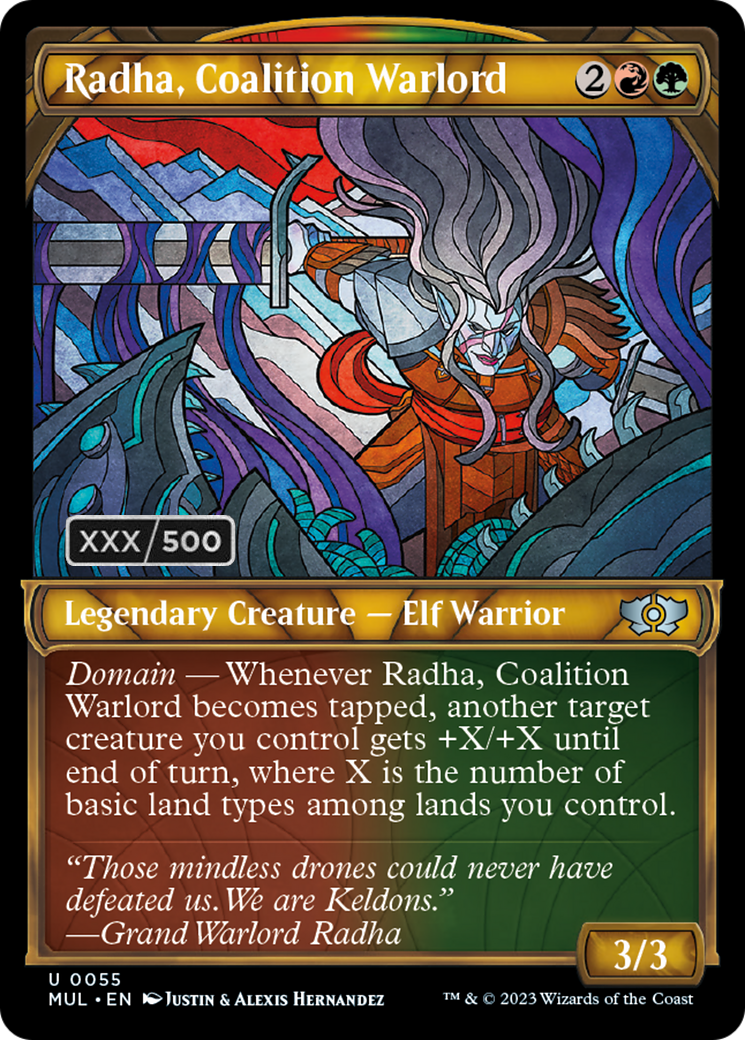 Radha, Coalition Warlord (Serialized) [Multiverse Legends] | Eastridge Sports Cards & Games