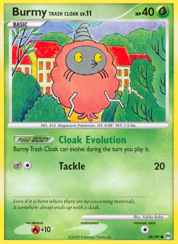 Burmy Trash Cloak (58/99) [Platinum: Arceus] | Eastridge Sports Cards & Games