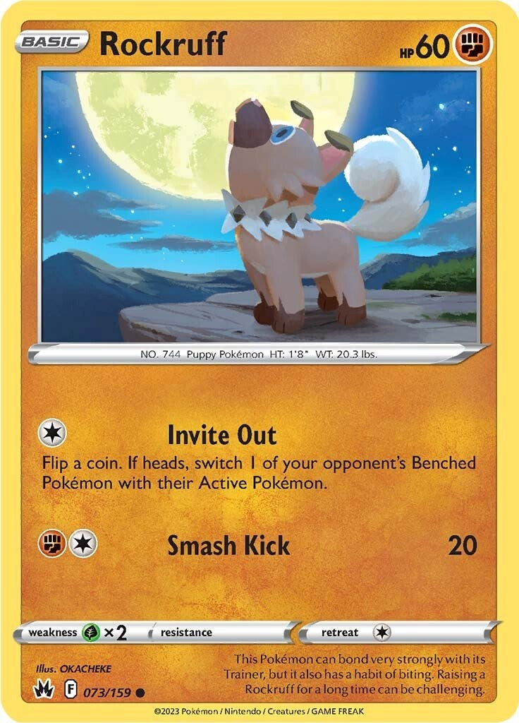 Rockruff (073/159) [Sword & Shield: Crown Zenith] | Eastridge Sports Cards & Games