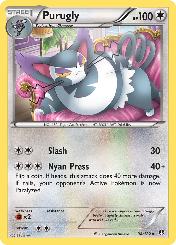 Purugly (94/122) [XY: BREAKpoint] | Eastridge Sports Cards & Games