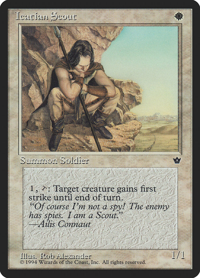 Icatian Scout (Rob Alexander) [Fallen Empires] | Eastridge Sports Cards & Games