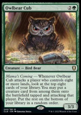 Owlbear Cub [Commander Legends: Battle for Baldur's Gate] | Eastridge Sports Cards & Games