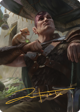 Minsc & Boo, Timeless Heroes Art Card (38) (Gold-Stamped Signature) [Commander Legends: Battle for Baldur's Gate Art Series] | Eastridge Sports Cards & Games