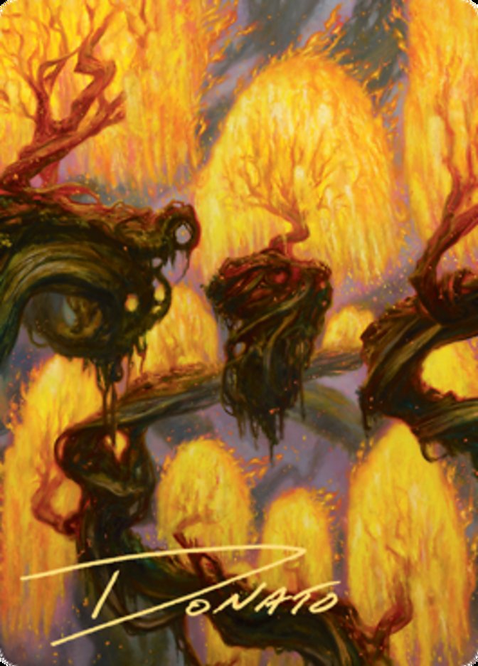 Grove of the Burnwillows Art Card (Gold-Stamped Signature) [Zendikar Rising Art Series] | Eastridge Sports Cards & Games