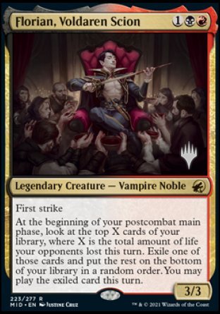 Florian, Voldaren Scion (Promo Pack) [Innistrad: Midnight Hunt Promos] | Eastridge Sports Cards & Games