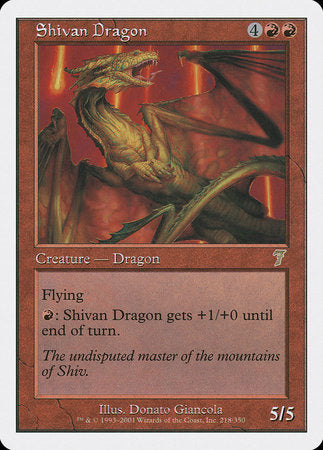 Shivan Dragon [Seventh Edition] | Eastridge Sports Cards & Games