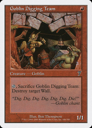 Goblin Digging Team [Seventh Edition] | Eastridge Sports Cards & Games
