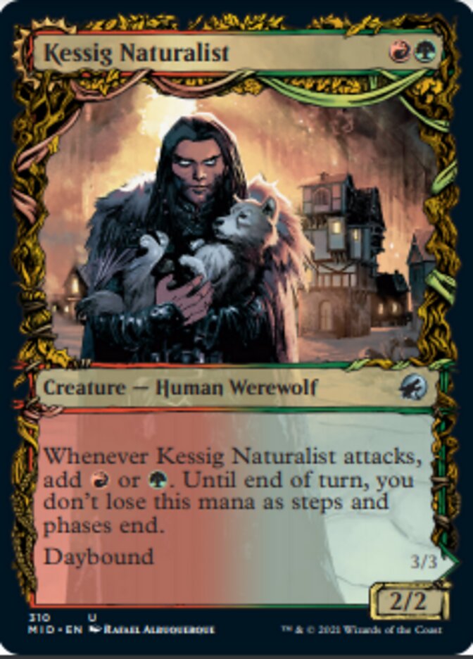 Kessig Naturalist // Lord of the Ulvenwald (Showcase Equinox) [Innistrad: Midnight Hunt] | Eastridge Sports Cards & Games