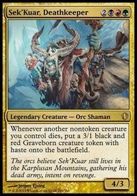 Sek'Kuar, Deathkeeper (Commander 2013) [Commander 2013 Oversized]