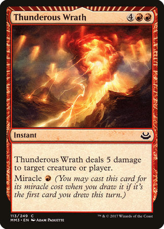 Thunderous Wrath [Modern Masters 2017] | Eastridge Sports Cards & Games