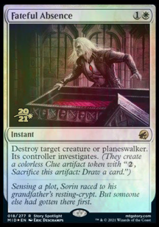 Fateful Absence [Innistrad: Midnight Hunt Prerelease Promos] | Eastridge Sports Cards & Games