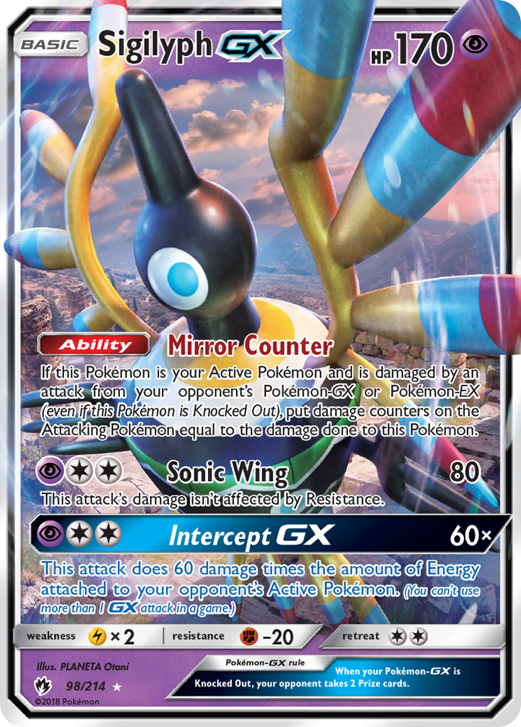 Sigilyph GX (98/214) [Sun & Moon: Lost Thunder] | Eastridge Sports Cards & Games