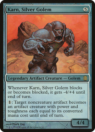 Karn, Silver Golem (Commander's Arsenal) [Commander's Arsenal Oversized] | Eastridge Sports Cards & Games