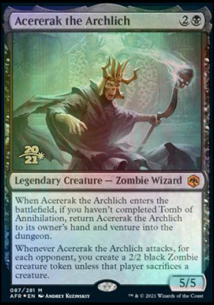 Acererak the Archlich [Dungeons & Dragons: Adventures in the Forgotten Realms Prerelease Promos] | Eastridge Sports Cards & Games