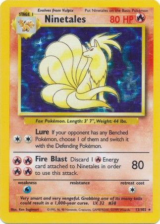 Ninetales (12/102) [Base Set Unlimited] | Eastridge Sports Cards & Games