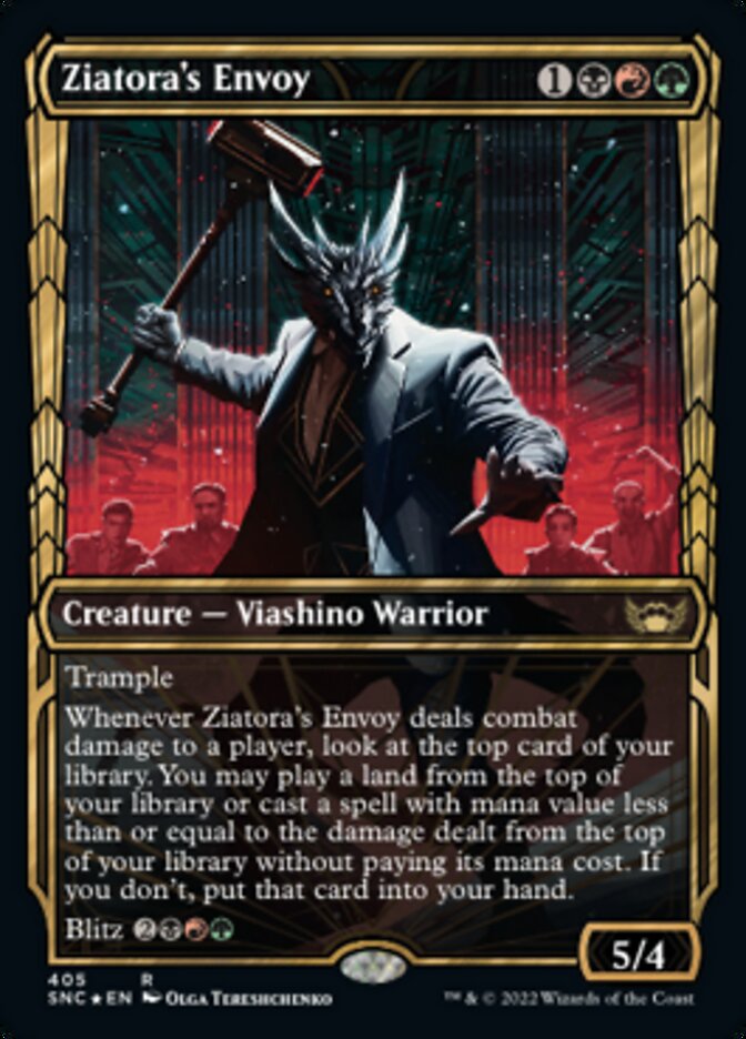 Ziatora's Envoy (Showcase Golden Age Gilded Foil) [Streets of New Capenna] | Eastridge Sports Cards & Games