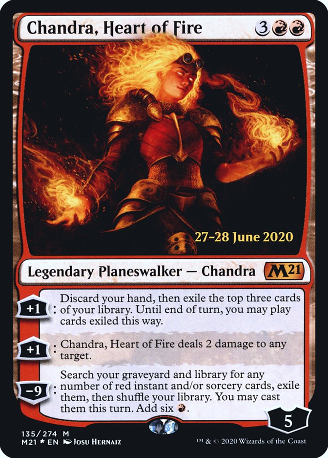 Chandra, Heart of Fire  [Core Set 2021 Prerelease Promos] | Eastridge Sports Cards & Games