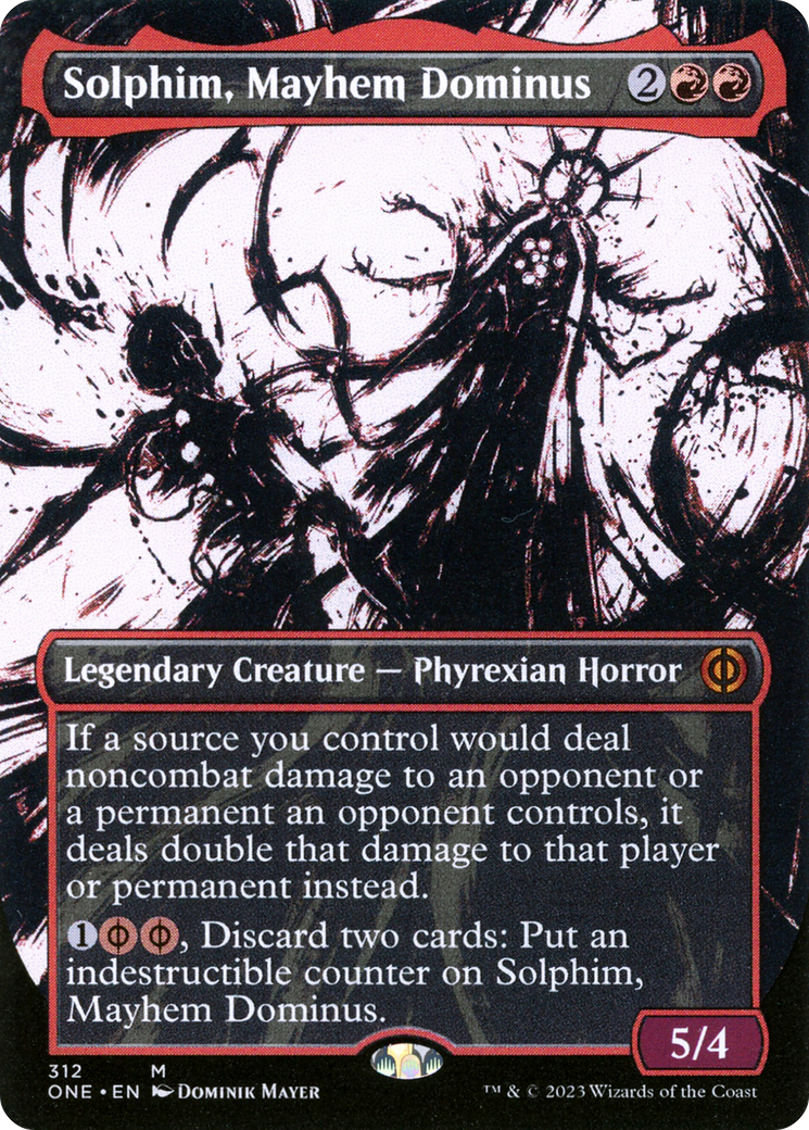 Solphim, Mayhem Dominus (Borderless Ichor) [Phyrexia: All Will Be One] | Eastridge Sports Cards & Games