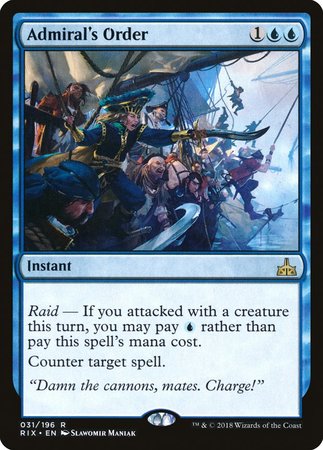 Admiral's Order [Rivals of Ixalan] | Eastridge Sports Cards & Games