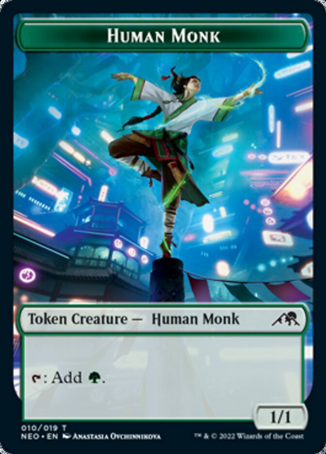 Human Monk Token [Kamigawa: Neon Dynasty Tokens] | Eastridge Sports Cards & Games