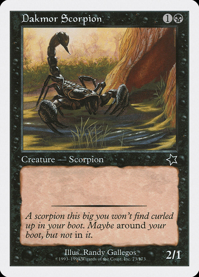 Dakmor Scorpion [Starter 1999] | Eastridge Sports Cards & Games