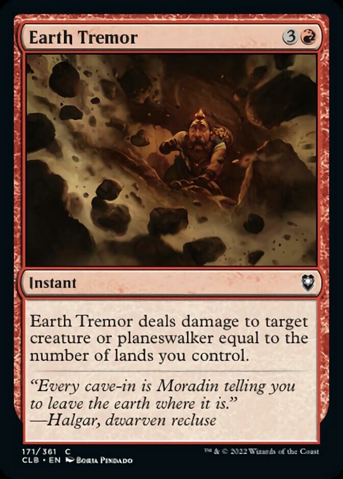 Earth Tremor [Commander Legends: Battle for Baldur's Gate] | Eastridge Sports Cards & Games