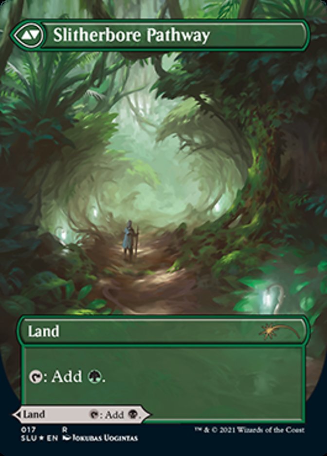Darkbore Pathway // Slitherbore Pathway (Borderless) [Secret Lair: Ultimate Edition 2] | Eastridge Sports Cards & Games