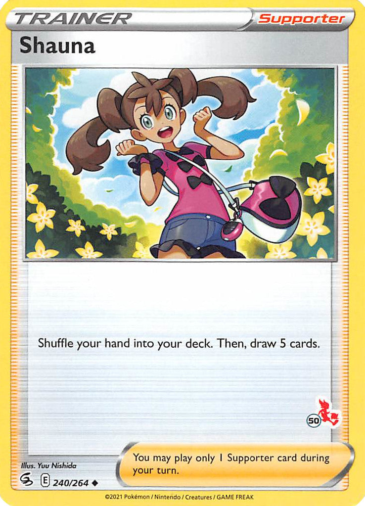 Shauna (240/264) (Cinderace Stamp #50) [Battle Academy 2022] | Eastridge Sports Cards & Games