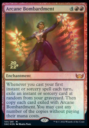 Arcane Bombardment [Streets of New Capenna Prerelease Promos] | Eastridge Sports Cards & Games