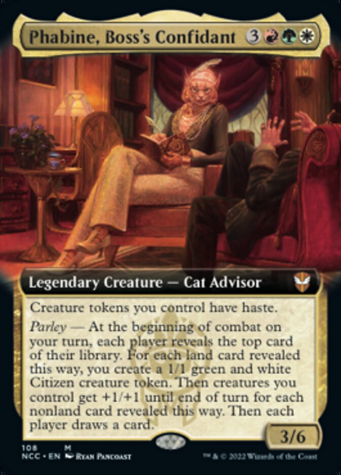 Phabine, Boss's Confidant (Extended Art) [Streets of New Capenna Commander] | Eastridge Sports Cards & Games