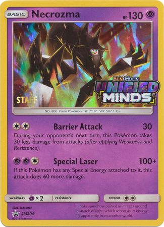 Necrozma (SM204) (Staff Prerelease Promo) [Sun & Moon: Black Star Promos] | Eastridge Sports Cards & Games