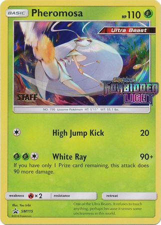 Pheromosa (SM115) (Staff Prerelease Promo) [Sun & Moon: Black Star Promos] | Eastridge Sports Cards & Games