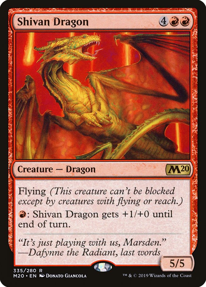 Shivan Dragon [Core Set 2020] | Eastridge Sports Cards & Games