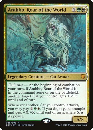 Arahbo, Roar of the World [Commander 2017] | Eastridge Sports Cards & Games