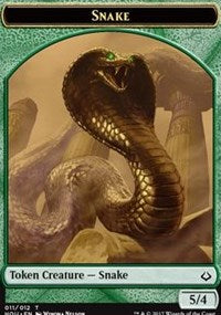 Snake // Zombie Double-sided Token [Hour of Devastation Tokens] | Eastridge Sports Cards & Games