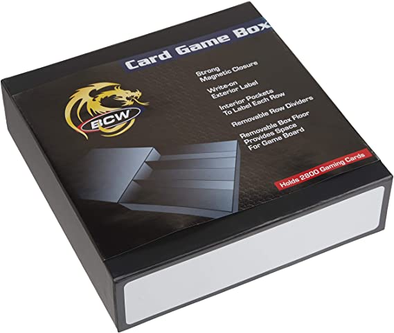 BCW Gaming Card Box 3 Row - Black | Eastridge Sports Cards & Games