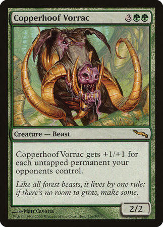 Copperhoof Vorrac [Mirrodin] | Eastridge Sports Cards & Games