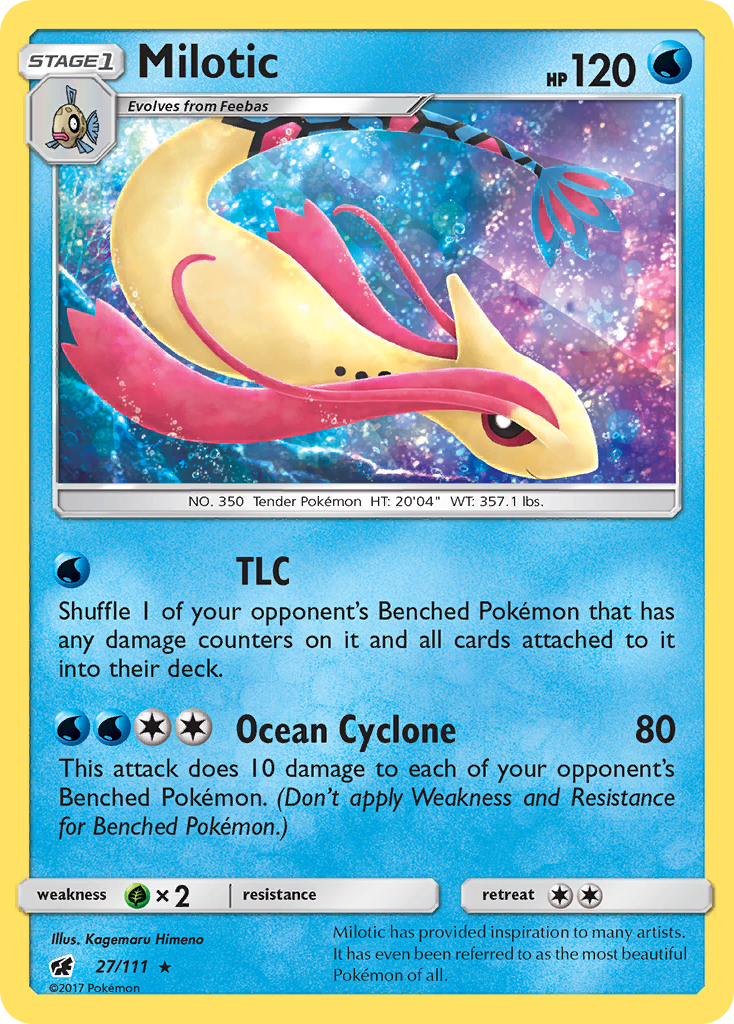 Milotic (27/111) [Sun & Moon: Crimson Invasion] | Eastridge Sports Cards & Games