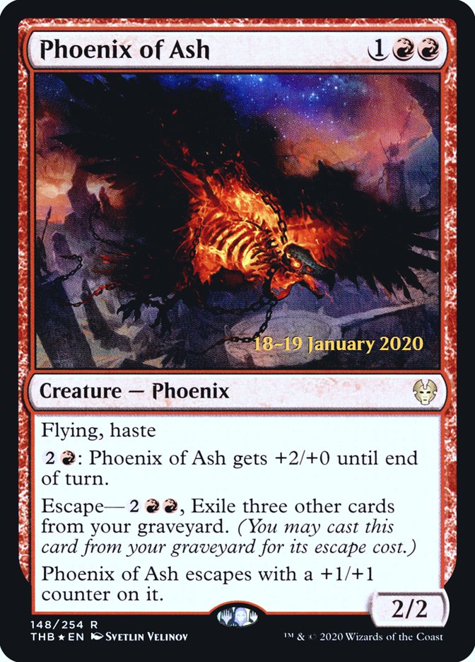 Phoenix of Ash [Theros Beyond Death Prerelease Promos] | Eastridge Sports Cards & Games