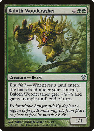 Baloth Woodcrasher [Zendikar] | Eastridge Sports Cards & Games