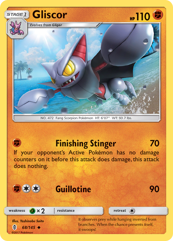 Gliscor (68/145) [Sun & Moon: Guardians Rising] | Eastridge Sports Cards & Games