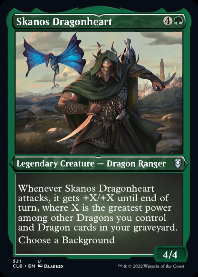 Skanos Dragonheart (Foil Etched) [Commander Legends: Battle for Baldur's Gate] | Eastridge Sports Cards & Games